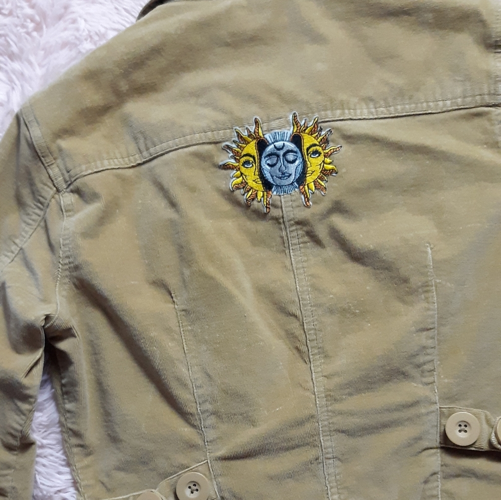 SOLD @MARKET Beatles! Vintage 90s femme fit boho Aesthetic custom Beatles jacket - Picture 8 of 14